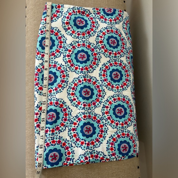 NWOT Geo-Daises Stretch Cotton Canvas Skirt | Size 14P - Picture 6 of 6